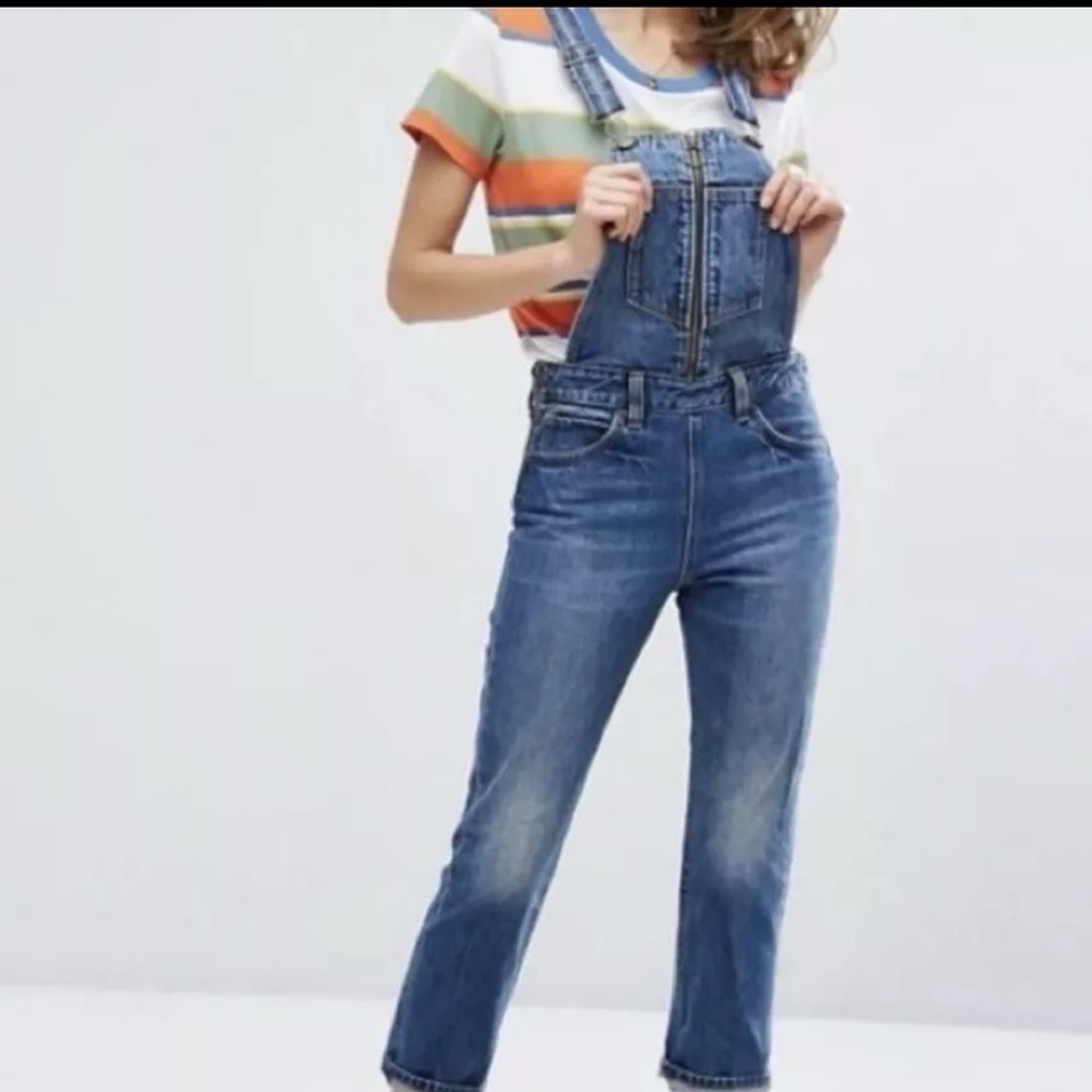 Levi’s Retro Orange Tag Bib Overalls